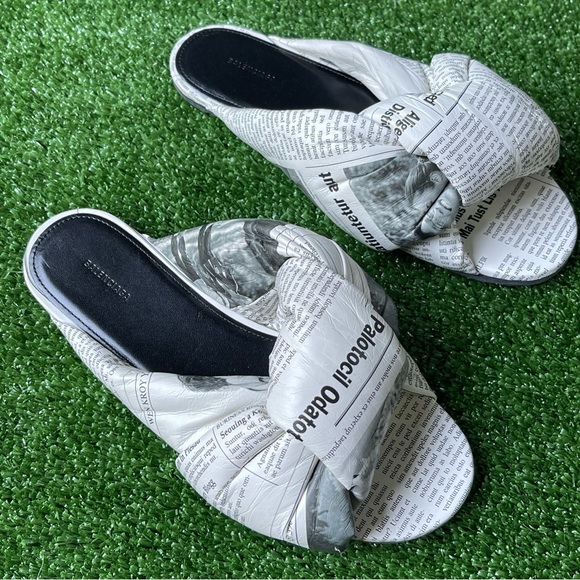 balenciaga sandals BALENCIAGA PRINTSANDALS WHITE(WOMENS) 37 1/2 EU - Picture 3 of 13